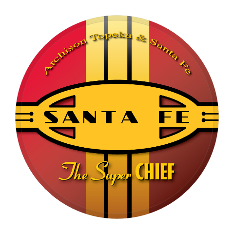 Santa Fe Red Cigar Band Round Magnet