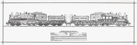 Western Maryland Shay Engine Print