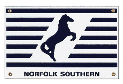 Norfolk Southern Thoroughbred Porcelain Sign
