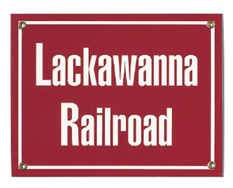 Lackawanna Porcelain Sign