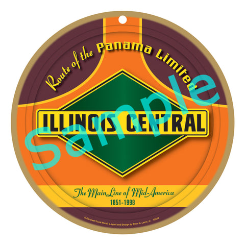 Illinois Central Railroad Logo Plaque