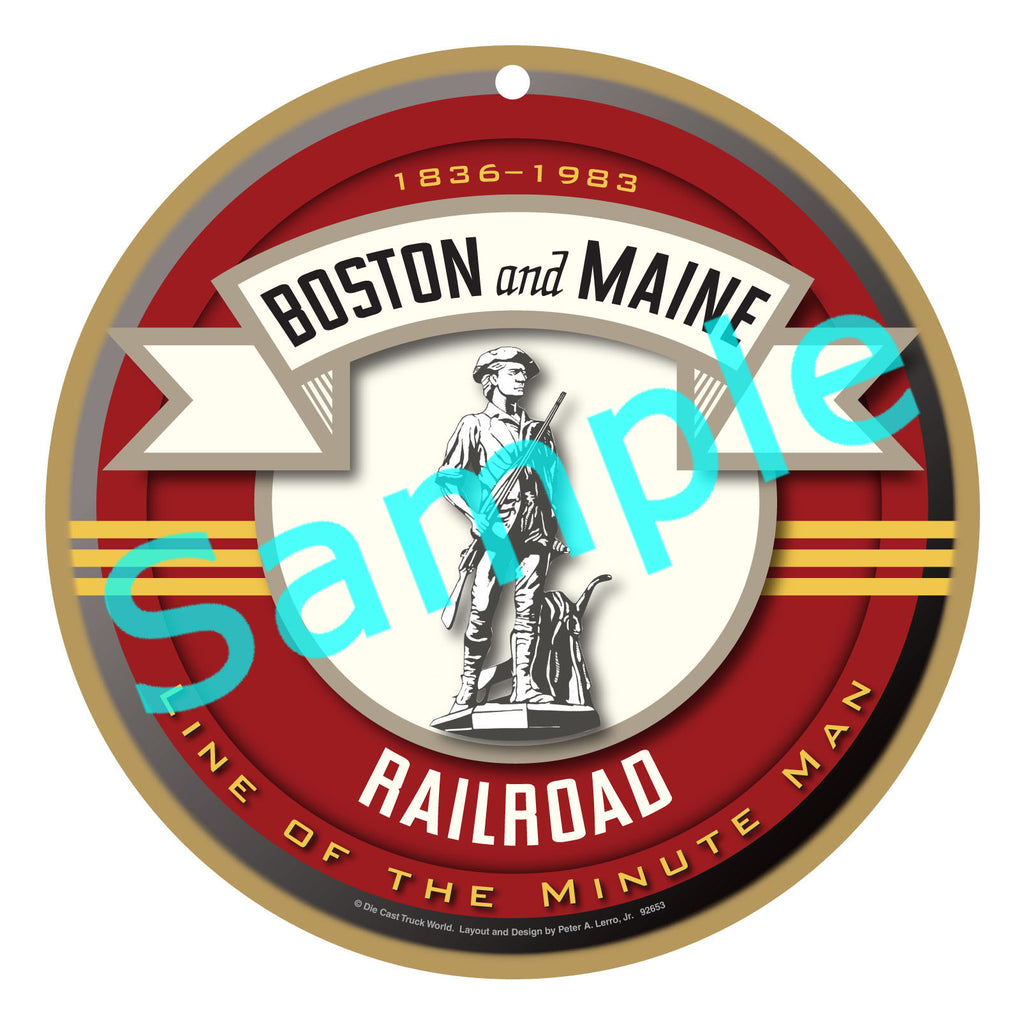 Boston and Maine Railroad Logo Plaque