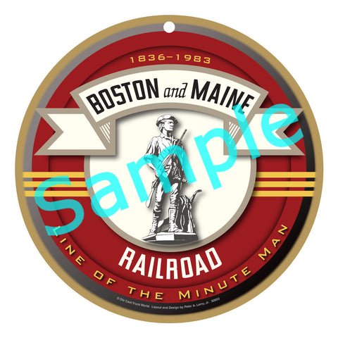 Boston and Maine Railroad Logo Plaque