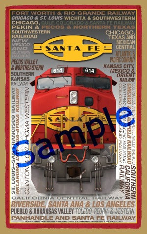 Buy Santa Fe The Super Chief Wood Sign