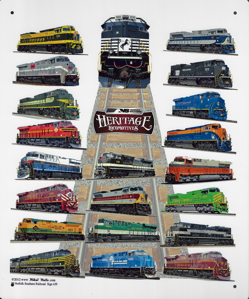 NS Heritage Diesels Sign Schrader's Railroad Catalog