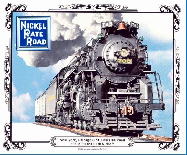 Nickel Plate 765 Railroad Sign - MrTrain