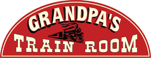 Grandpa's Train Room Sign