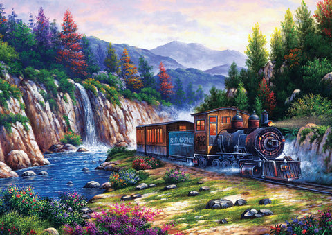 Train following the River Puzzle