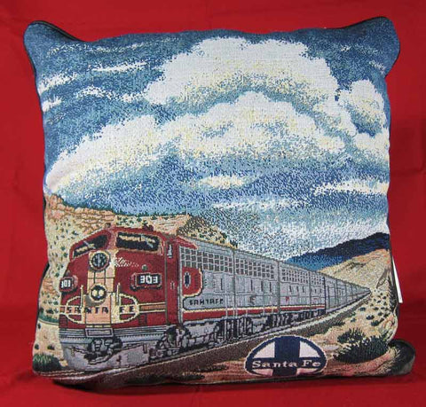 Santa Fe Super Chief Tapestry Pillow