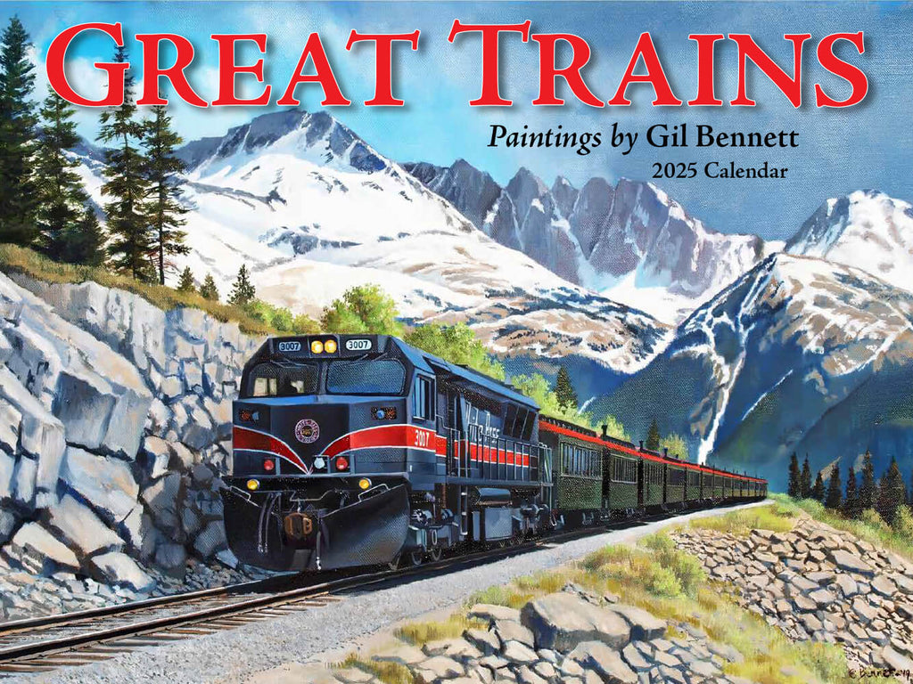 Tidemark Great Trains 2025 Calendar