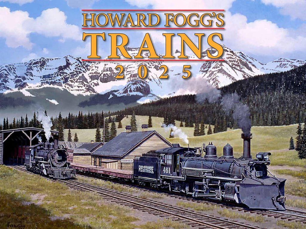 Tidemark Howard Fogg Trains 2025 Calendar