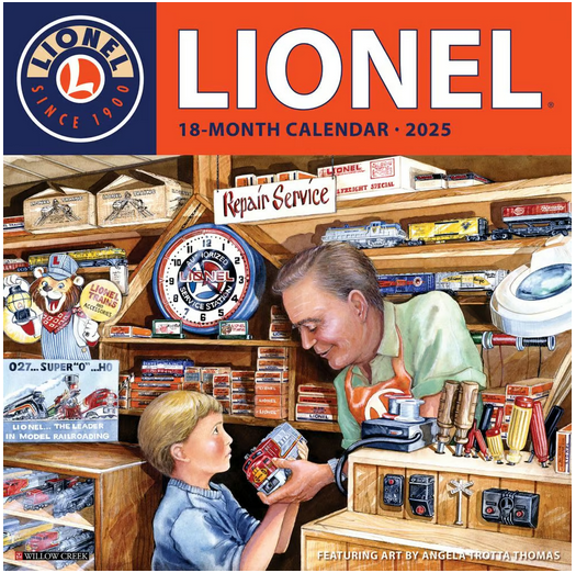 Lionel Trains 2025 Wall Calendar