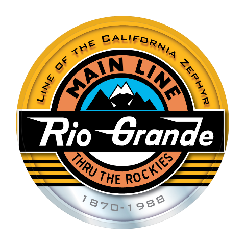 Rio Grande Railroad Round Magnet