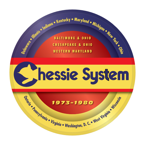 Chessie System Railroad Round Magnet