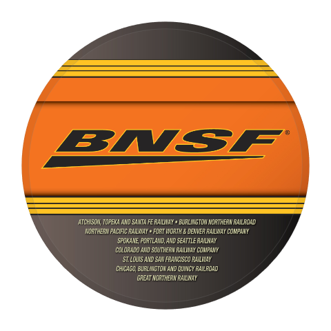 BNSF Round Magnet