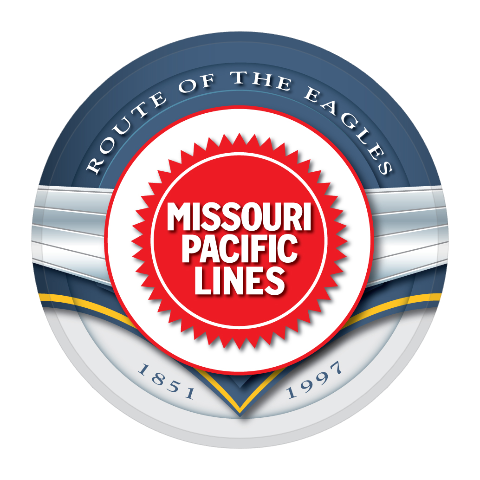Missouri Pacific Lines Round Magnet