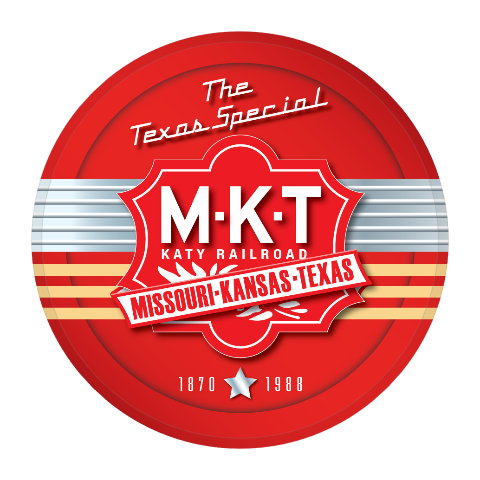 MKT Katy Railroad Round Magnet