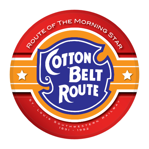 Cotton Belt Route Round Magnet