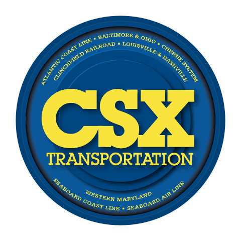 CSX Transportation Round Magnet