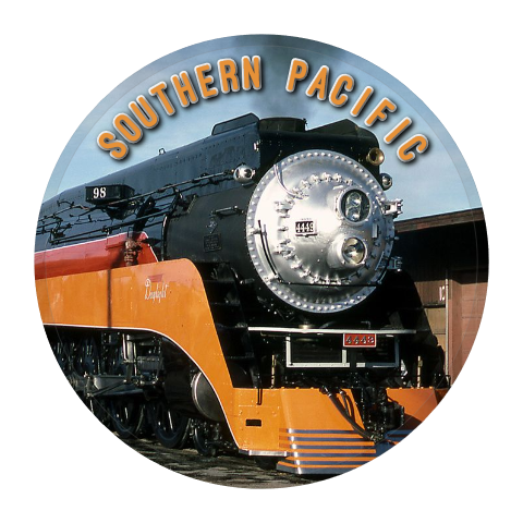Southern Pacific Locomotive #98 Round Magnet