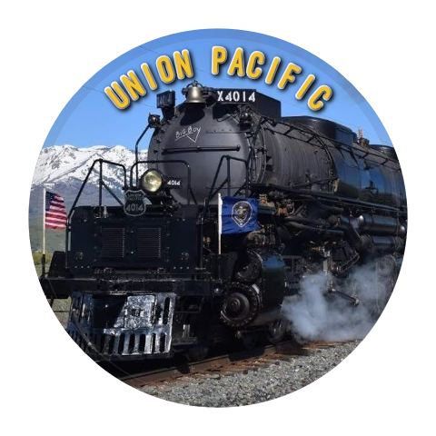 Union Pacific Big Boy #4014 Locomotive Round Magnet