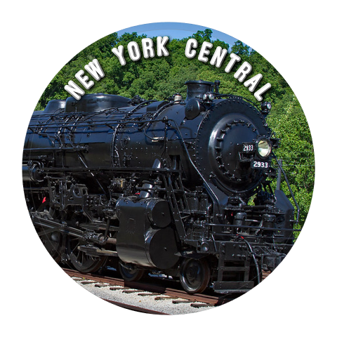 New York Central #2933 Locomotive Round Magnet