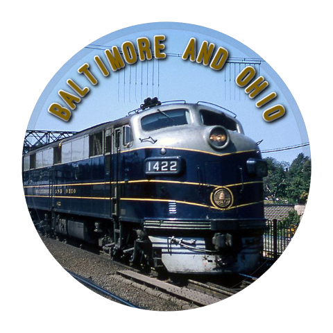 Baltimore & Ohio #1422 Locomotive Round Magnet