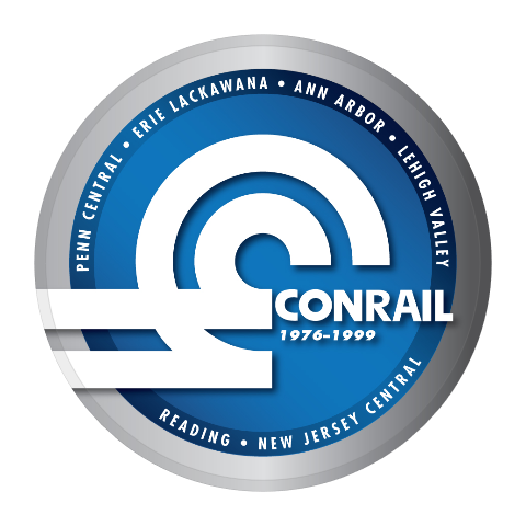 Conrail Railroad Round Magnet