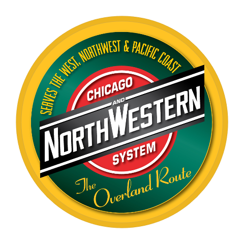 Chicago and Northwestern Railroad Round Magnet