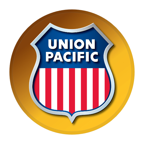 Union Pacific Railroad Round Magnet