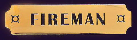 Railroad "Fireman" Insignia Pin