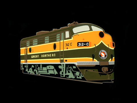 Great Northern F7 Locomotive Pin