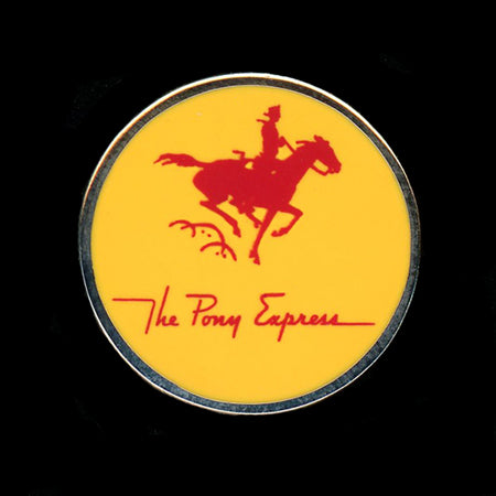 The Pony Express Railroad Pin