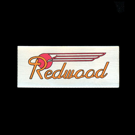 Redwood Car Plate Railroad Pin
