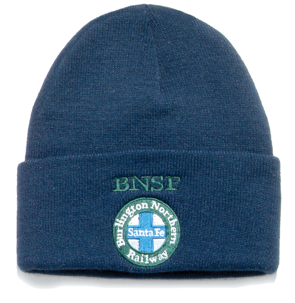 BNSF Logo Stocking Cap Schrader's Railroad Catalog