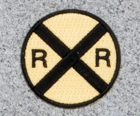 Railroad Crossing Railroad Logo Patch