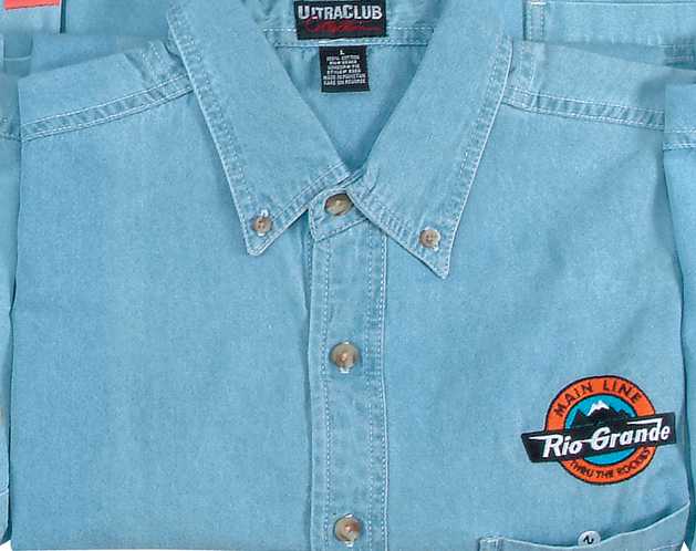 Rio Grande Main Line Embroidered Logo Denim Shirt