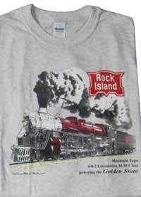 Rock Island 4-8-2 Locomotive T-Shirt