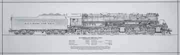 Baltimore & Ohio Engine Rolled Print