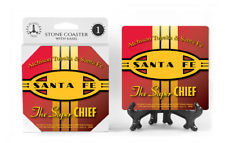 Sante Fe Super Chief Logo Absorbent Ceramic Stone Coaster