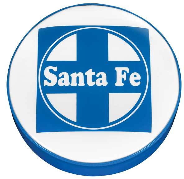 Santa Fe Railroad Logo Stool
