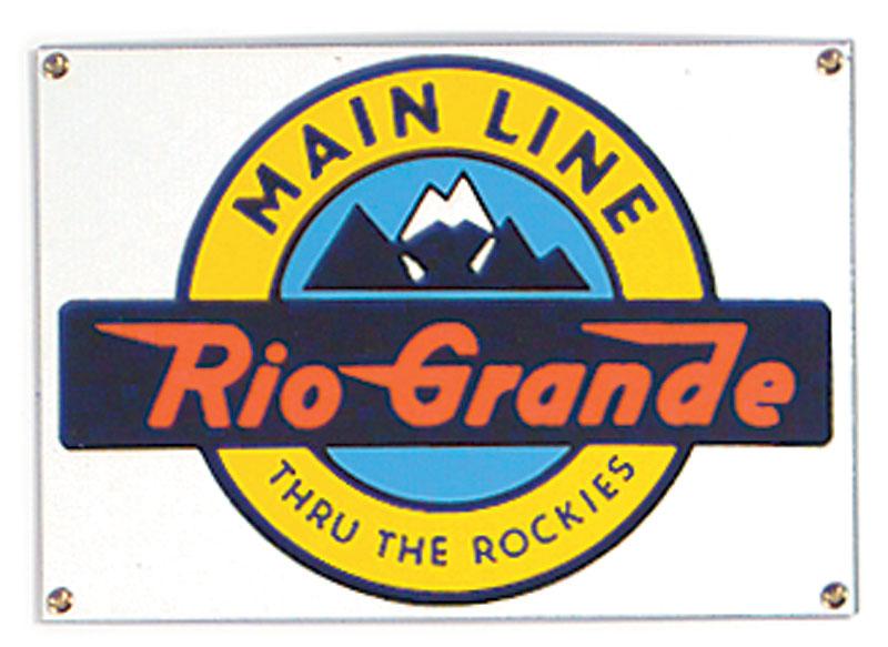 Rio Grande Main Line Porcelain Sign