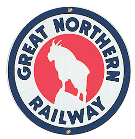 Great Northern Railway Porcelain Sign