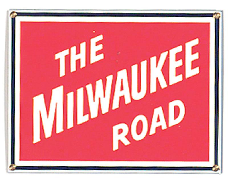 The Milwaukee Road Porcelain Sign