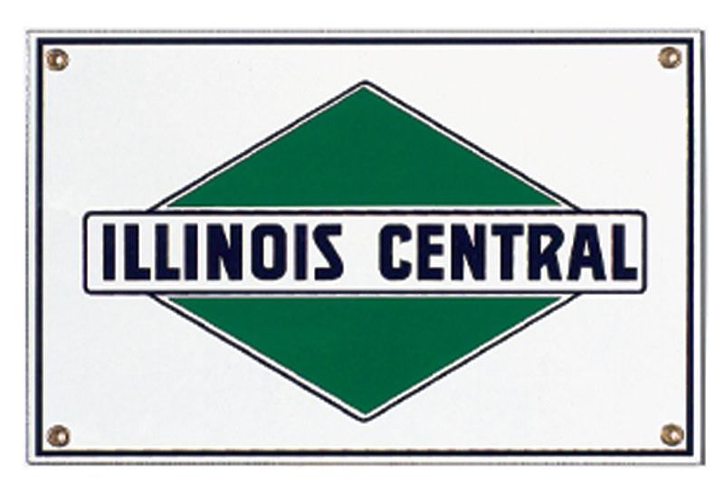 Illinois Central Porcelain Sign