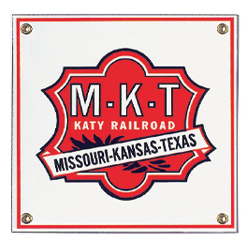 Missouri Kansas Texas Porcelain Sign