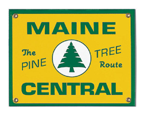 Maine Central Porcelain Sign