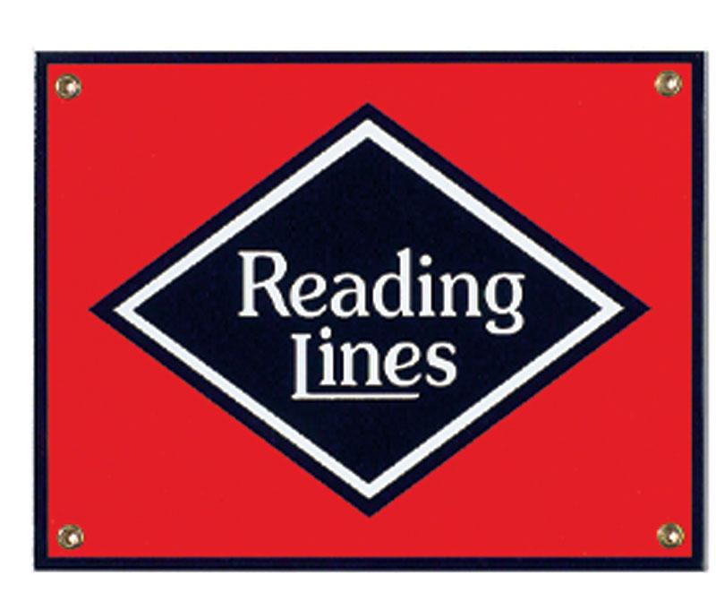 Reading Lines Porcelain Sign