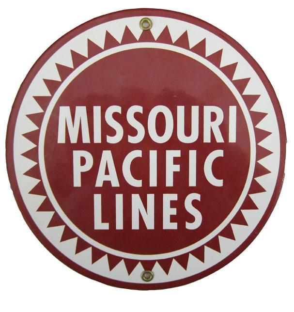 Missouri Pacific Lines Porcelain Sign