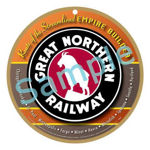 Great Northern Railway Logo Plaque